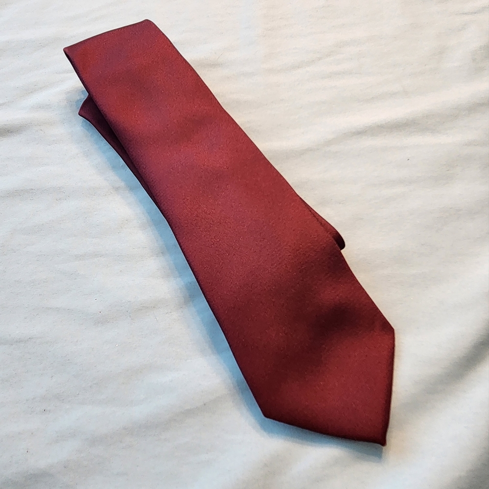 Bespoke Solid Dark Red Neck Tie | 60" Length